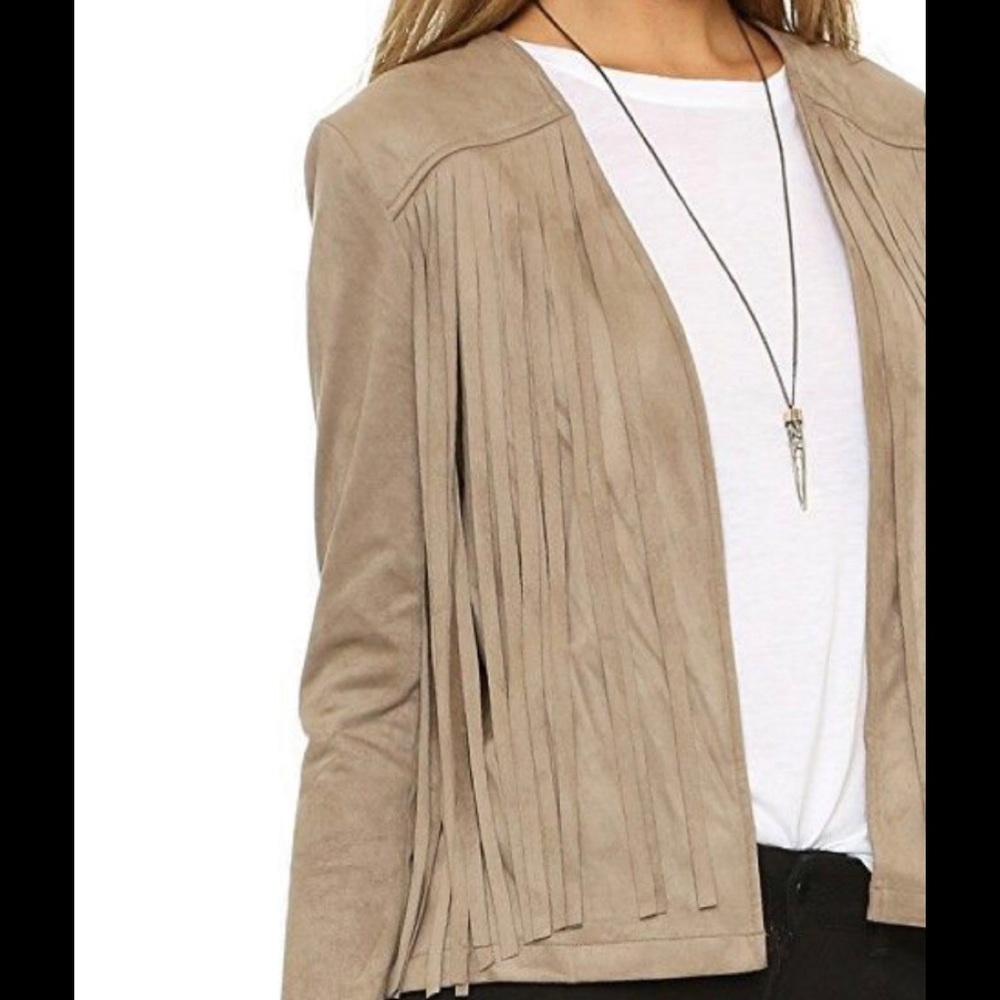Cupcake and Cashmere Fringe Jacket